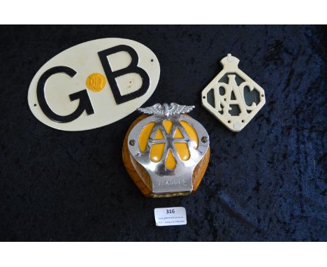 Vintage Automobile AA and RAC Badges 