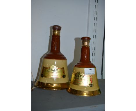 Two Bells Scotch Whiskey Decanters 