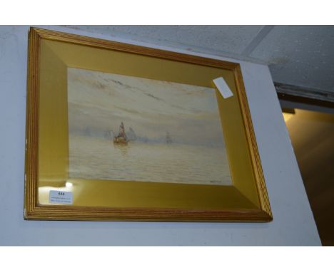 Gilt Framed Victorian Seascape signed Finn 