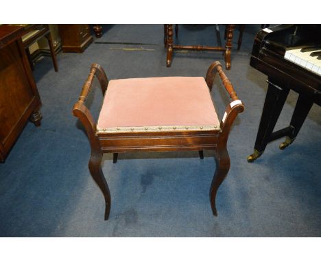Mahogany Piano Stool 