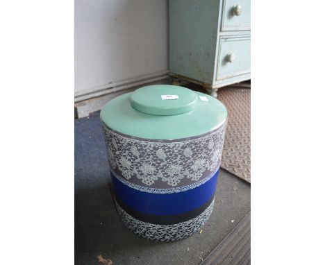 French Ceramic Lidded Jar 