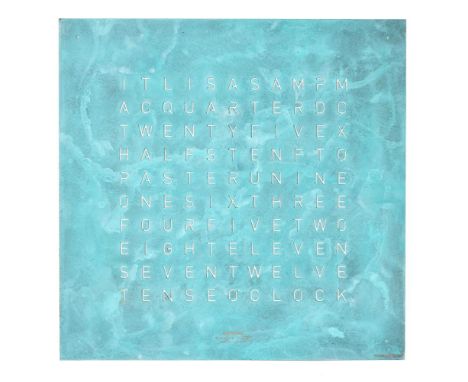 
	
		Biegert &amp; Funk, Qlocktwo Classic, a vintage copper coloured wall clock, quartz movement, light up text display, case