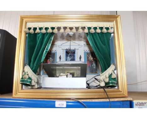 A small puppet stage