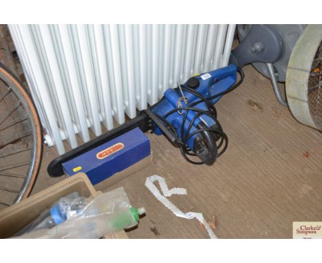 A Draper electric chainsaw etc