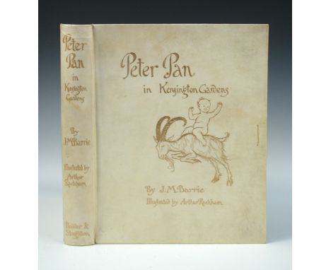 BARRIE (J M) Peter Pan in Kensington Gardens, illustrated by Arthur Rackham, London: Hodder & Stoughton, 1906, 4to, number 79