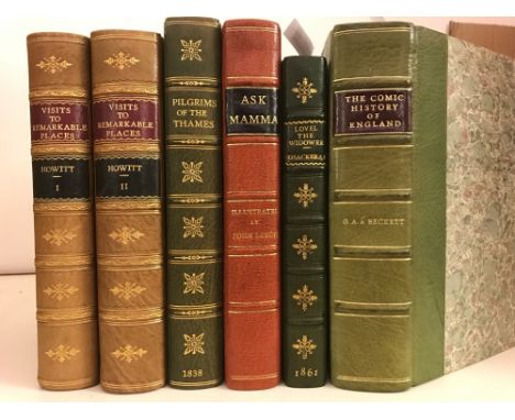 Literature, various, illustrated. HOWITT (William) Visits to Remarkable Places, in 2 vols., 3rd edition, 1856, 8vo, vignette 