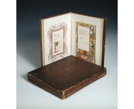 Prayer Book in French, Paris 1870, 'Prieres de St Thomas D'Aquin et de St Bonaventure', title, half title and 13 leaves in fi