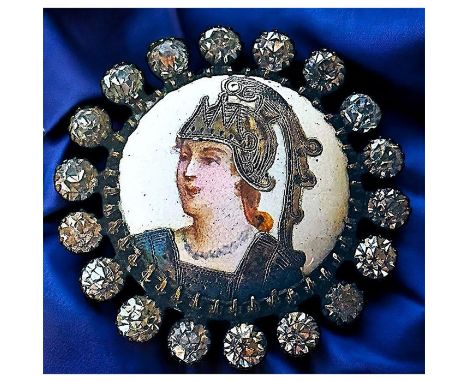 1 Large polychrome enamel with a rare silver resist finish. When Karen Cohen was writing her new book on enamels we sent her 