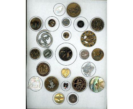 25 S/M/L 19th-20th century assorted materials including cats. Here is a nice card of assorted animals including various bords