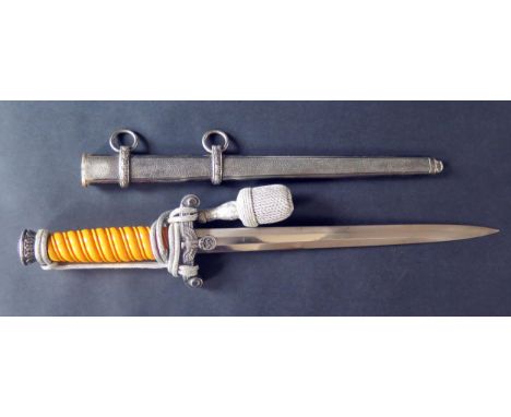 German WW2 Army type Dagger.  Plain unmarked Blade. 