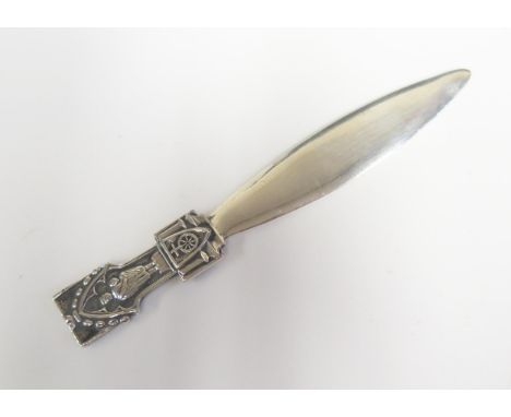 An Edward VII Silver Isle of Man Paper Knife, 9cm, Birmingham 1907, William J Holmes, 12.2g20 