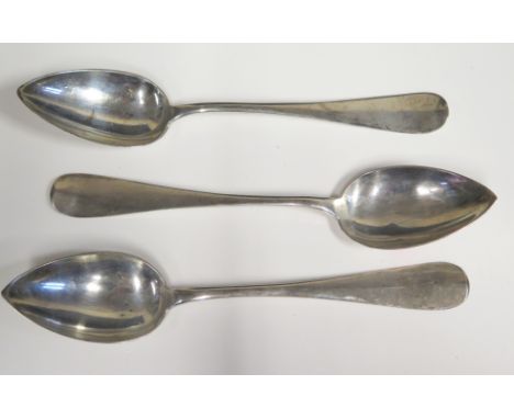 Three Continental .800 Silver Tablespoons, stamped W.K, 123g