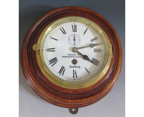 Chronometer - Werke Gesellschaft mit beschrankter Haftung Hamburg, 6" dial, running 