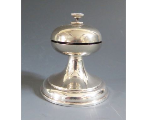 A George V Silver Bell Push with twist top mechanism, 8.5cm high, Chester 1920, J &amp; R Griffin 