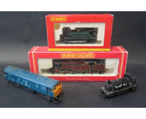 Four Hornby OO Gauge Model Trains Including R.239 BR Loco Class 4P, Smokey Joe 0-4-0ST in good used condition (2 boxed) 