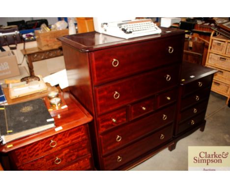 A Stagg chest of three short and four long drawers 