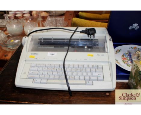 A Brother typewriter