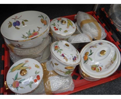 A very large quantity of Royal Worcester 'Evesham' oven to table ware Condition reports provided on request by email for this