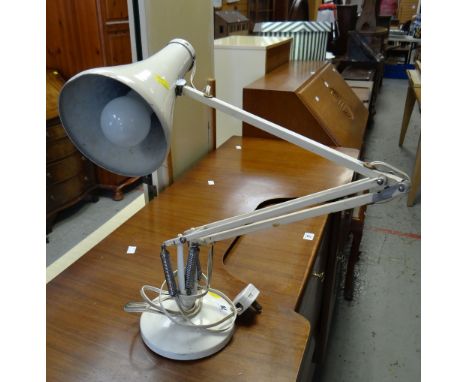 A indu-retro Herbert Terry enamelled angle-poise desk lamp Condition reports provided on request by email for this auction ot