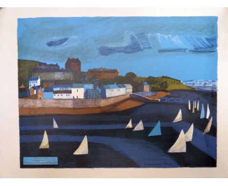 ROSAMUND STEEL Guinness lithograph (unframed) - entitled 'Sailing at Cork', 38 x 50.5cms Condition reports provided on reques