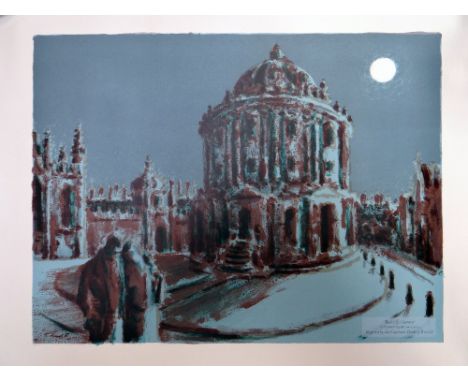 RICHARD GUYATT Guinness lithograph (unframed) - entitled 'Radcliffe Camera', 38.5 x 50.5cms Condition reports provided on req