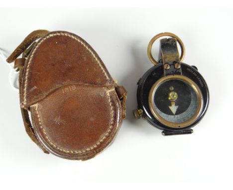 WWI-period Verner's pattern military compass, marked to the reverse 'T Cooke &amp; Sons Ltd no 42055', dated 1916 in original