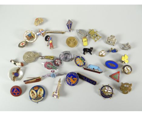 A parcel of vintage enamel organisation and other enamel badges Condition reports provided on request by email for this aucti
