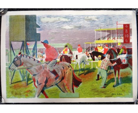 EDWIN LA DELL Guinness lithograph (unframed) - entitled 'Newmarket, 43 x 73.5cms Condition reports provided on request by ema