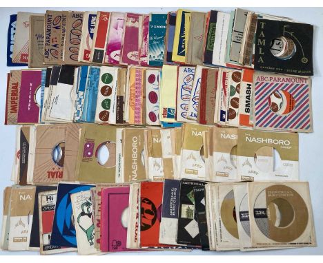 ORIGINAL US 7" COMPANY SLEEVES (MIXED LABELS). Wicked collection of around 300 x original US 7" company sleeves ideal for mat