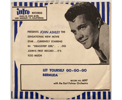 JOHN ASHLEY - LET YOURSELF GO-GO-GO/ BERMUDA 7" (US ROCKABILLY - INTRO 45-6097). A scarce original US pressing of Let Yoursel