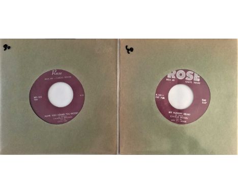 CHARLIE ROSE - ROSE RECORDS 7" RARITIES. A quality pack of 2 7" rarities by American country-rockabilly legend Charlie Brown.