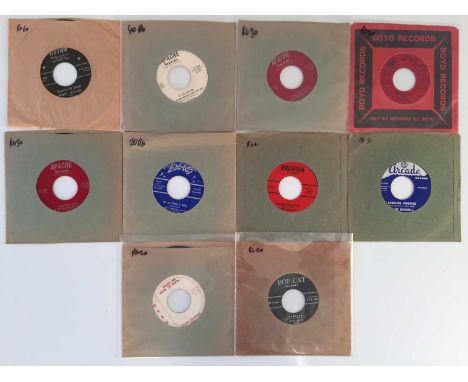 ROCKABILLY - 7" PACK. A pack of 9 x Rockabilly 7". Artists include Bobby Jenkins and The Jades (Astro AS-1002, Strong VG+), C