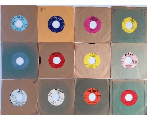 MIXED GENRE - ROCKABILLY / ROCK N ROLL / SOUL / DOO WOP - 'B' LABELS - 7" PACK. A pack of around 30 x 7". Artists include Gar