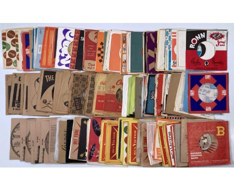 ORIGINAL US 7" COMPANY SLEEVES (MIXED LABELS). Wicked collection of around 300 x original US 7" company sleeves ideal for mat