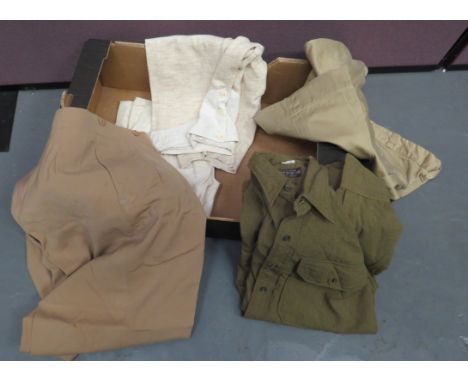 Small Selection of Various Items consisting 2 x white woollen, British underpants.  One pair dated “1945”.  Clean condition .