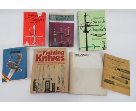 Small Selection of Edged Weapons Books consisting Fighting Knives by F Stephens ... Edged Weapons by F Stephens ... Primers o