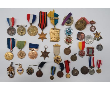 Selection of Various Medals and Medallions including Burma Star ... 1939-45 Star ... USA Women’s Army Auxiliary Corps medal .