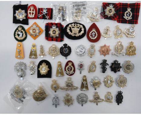 Selection of Corps Anodised Cap Badges including QC Military Provost Staff Corps ... QC Army Apprentice School ... QC QARANC 