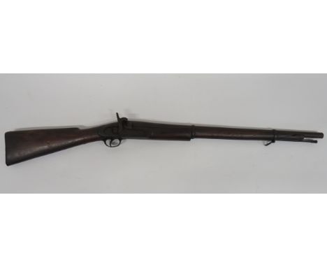 19th Century Indian Military Pattern Percussion Musket 12 bore, 28 inch, smoothbore barrel.  Military pattern lock and percus