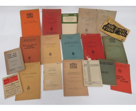 Selection of WW2 ARP &amp; Home Front Paperwork including Wanstead &amp; Woodford ARP Wardens First Aid Course ... Consolidat