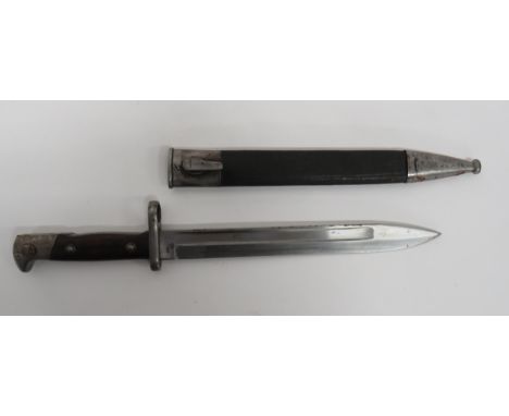 Imperial German Seitengewehr M1871/84 Bayonet 10 inch, single edged blade.  Wide fuller.  Forte with maker “Alex Coppel Solin