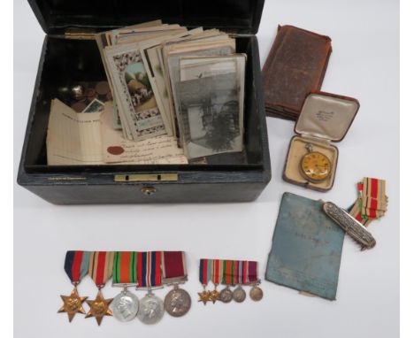 REME Officer WW2/Regular Army LS &amp; GC Medal Group consisting 1939/45 Star, Africa Star, Defence medal, War medal.  All un