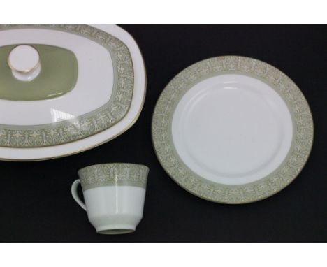 Royal Doulton ' Sonnet ' Part Dinner Service comprising Meat Plate, Two Tureens with Lids, Six Soup Dishes, Six Dessert Dishe