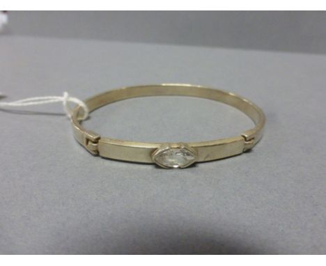 925 Silver zirconium bangle