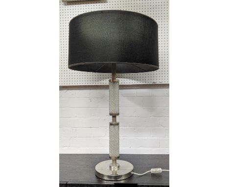 MAZZEGA BAROVIER &amp; TOSSO TABLE LAMP, 80cm H, vintage 1960s Italian, with shade. 