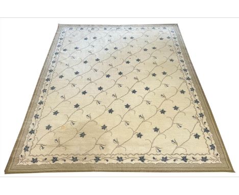 PORTUGUESE WOOL TAPESTRY RUG, 235cm x 195cm, purchased from Deborah Rolt. 