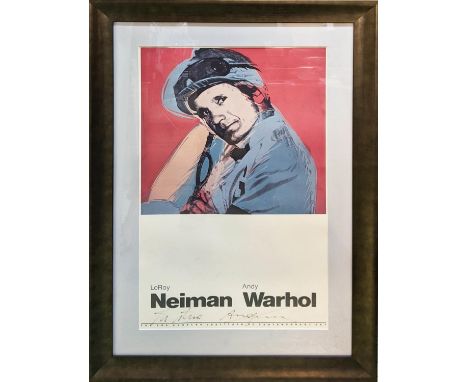 ANDY WARHOL (1928-1987) Willie Shoomaker, offset lithograph in colours, signed framed (published Los Angeles Institute of Con