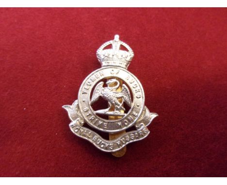 Royal Buckinghamshire Hussars Cap Badge (White-metal), slider, made J.R. Gaunt. K&amp;K: 1441-Royal Buckinghamshire Hussars O