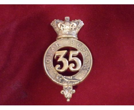 35th Royal Sussex Regiment of Foot (Later became 1st Battalion Royal Sussex Regt) Glengarry badge of the Pre-Territorial era 