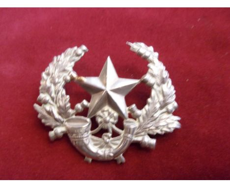 2nd Battalion Cameronians Scottish Rifles Glengarry badge (White-metal), two lugs. K&amp;K: 631